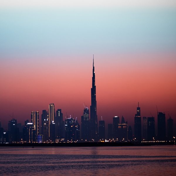 Dubai Tramonto sul Burj Khalifa