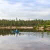 Estate in Lapponia, viaggio in Finlandia lago canoa